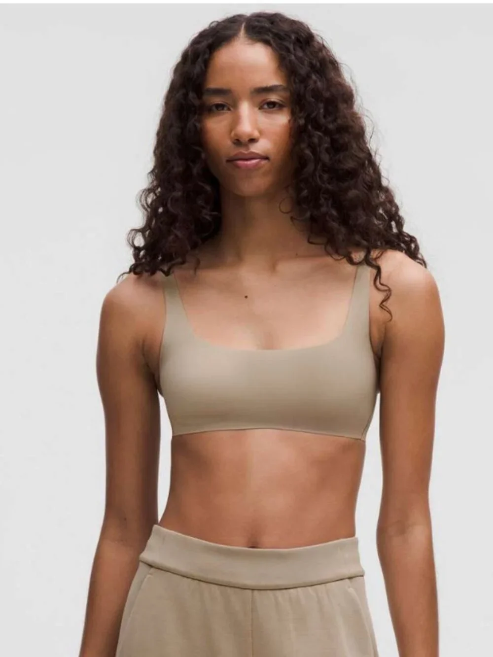 Lululemon Nulu Scoop-Neck Bralette Oak Sz 8